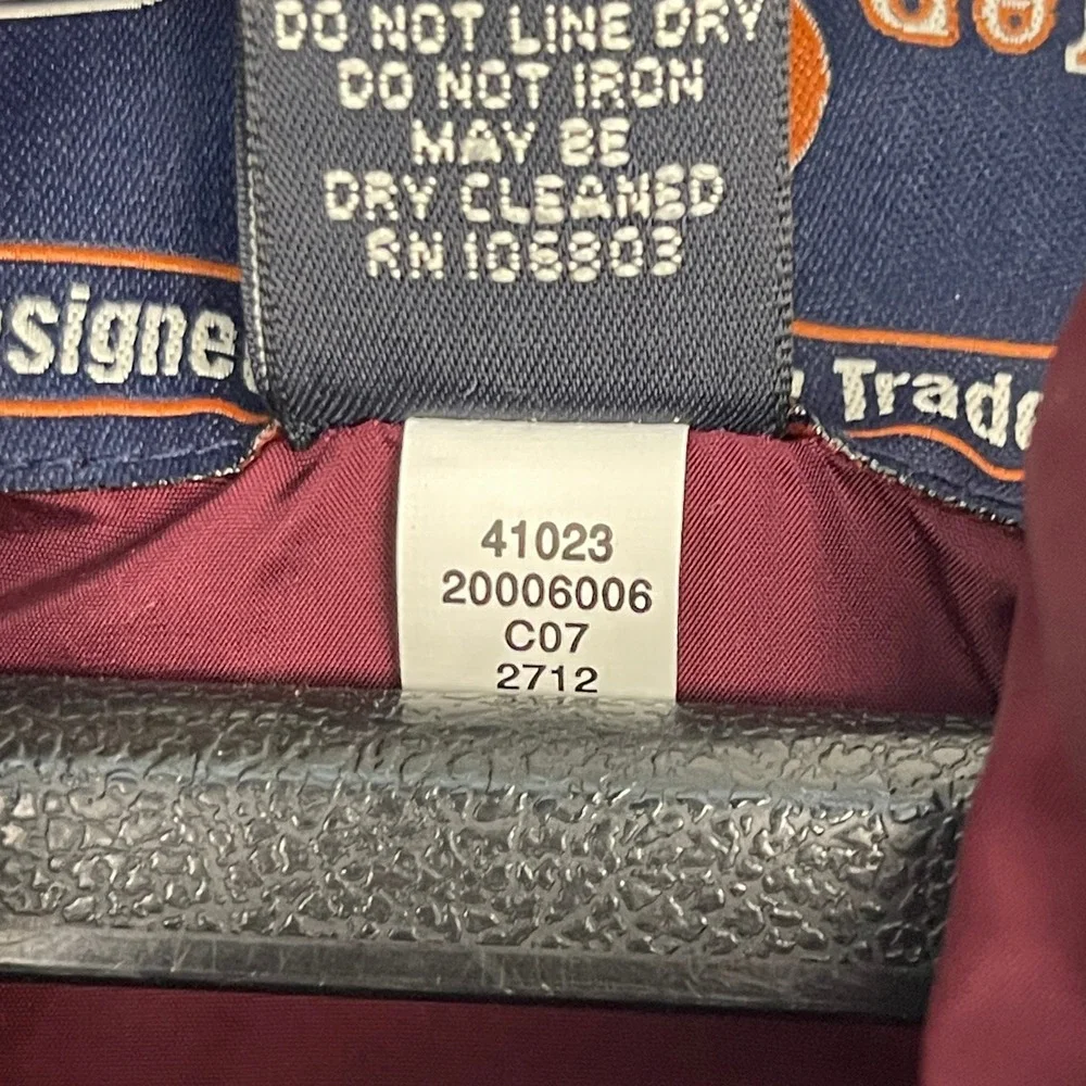 Duluth Trading Co Goose Down Puffer Vest Mens Large Maroon Burgundy 41023 - Picture 7 of 9